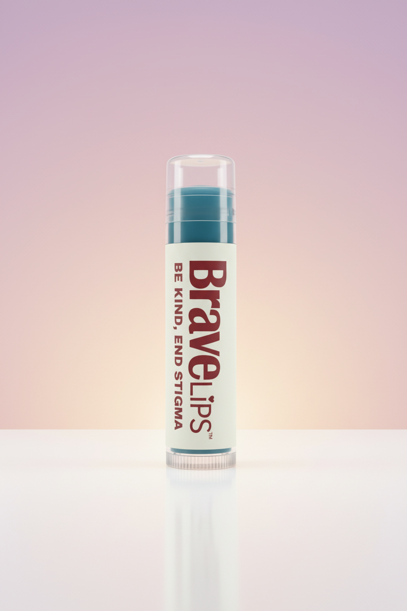 BRAVELiPS Bubble Gum flavored lip balm with I Choose Fun affirmation